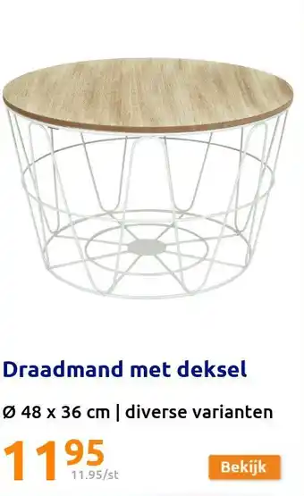 Action Draadmand met deksel aanbieding