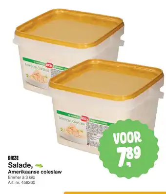 Bidfood Bieze Americaanse coleslaw salade 3kg aanbieding