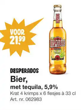 Bidfood Desperados met Tequila 330ml 4*6-pack aanbieding