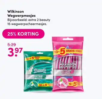 DA Wilkinson Wegwerpmesjes aanbieding