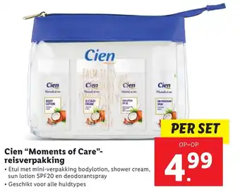 Lidl Cien "Moments of Care" - reisverpakking aanbieding