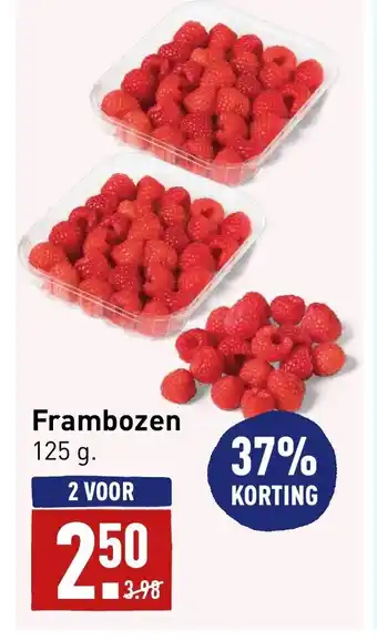 ALDI Frambozen 125g aanbieding