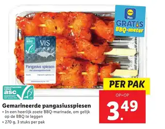 Lidl Gemarineerde pangasiusspiesen aanbieding