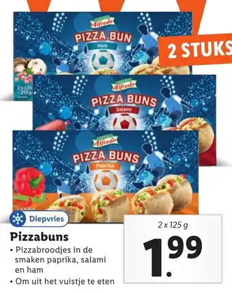 Lidl Pizzabuns 2*125 gr aanbieding