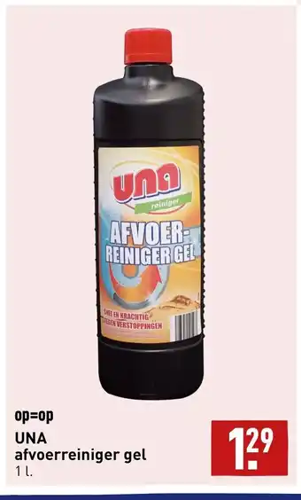 ALDI UNA afvoerreiniger gel 1 L aanbieding