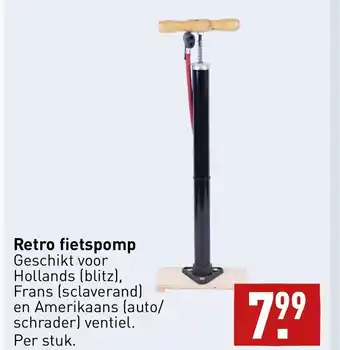 ALDI Retro fietspomp aanbieding