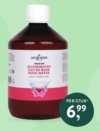 Holland & Barrett Jacob Hooy Rozenwater 500ml aanbieding