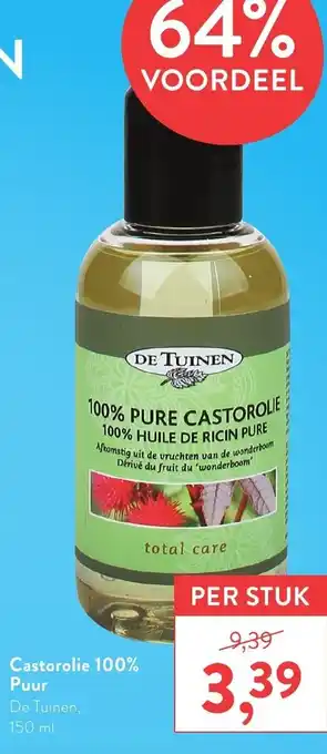 Holland & Barrett De Tuinen Castorolie 100% Puur 150ml aanbieding