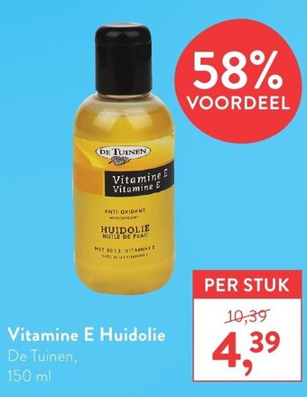 Holland & Barrett De Tuinen Vitamine E Huidolie 150ml aanbieding