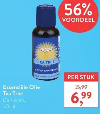 Holland & Barrett De Tuinen Essentiele Olie Tea Tree 30ml aanbieding