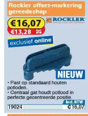 Toolstation Rockler Offset Markering Gereedschap aanbieding