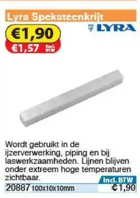 Toolstation Lyra Speksteenkrijt aanbieding