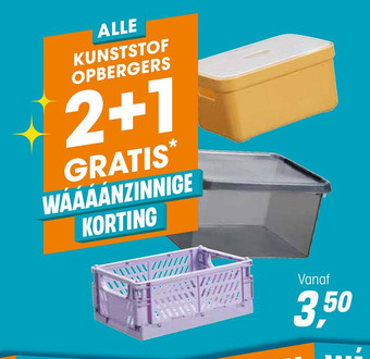 Kwantum Kunststof Opbergers aanbieding