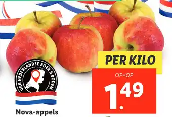 Lidl Nova-appels aanbieding