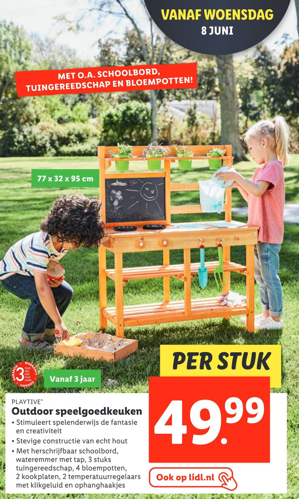 Outdoor speelgoedkeuken aanbieding bij Lidl