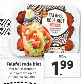 Lidl Falafel rode biet aanbieding