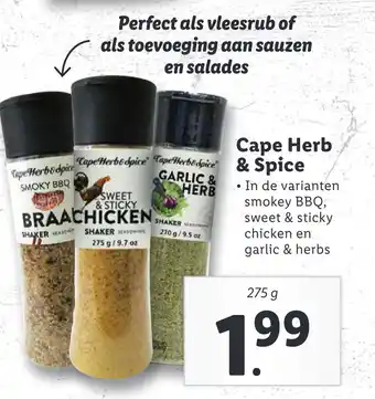 Lidl Cape Herb & Spice aanbieding