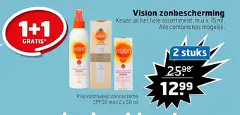 Trekpleister Vision Zonbescherming 1+1 Gratis aanbieding