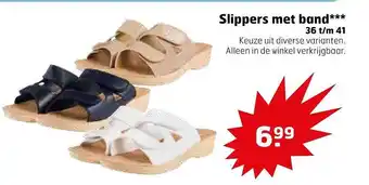 Trekpleister Slippers Met Band aanbieding