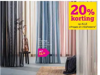 Leen Bakker Vitrage Riga aanbieding