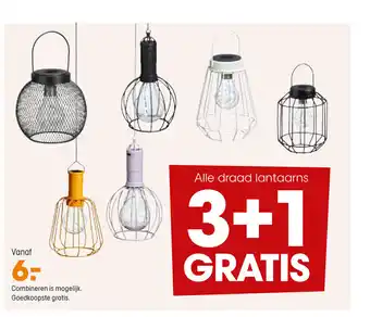 Kwantum Draad lantaarns aanbieding