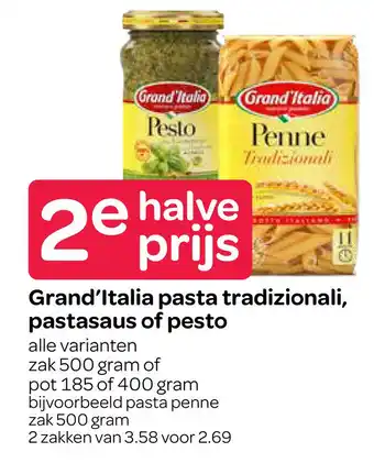 Spar Grand'Italia pastasaus of pesto pasta tradizionali, aanbieding