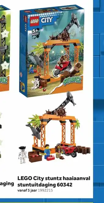 Intertoys Lego City stuntz haaiaanval stuntuitdaging 60342 vanaf 5 jaar aanbieding