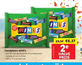 Lidl Candybars mini's aanbieding