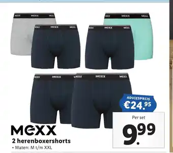 Lidl Mexx 2 herenboxershorts per set aanbieding