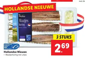 Lidl Hollandse Nieuwe 3 stuks aanbieding