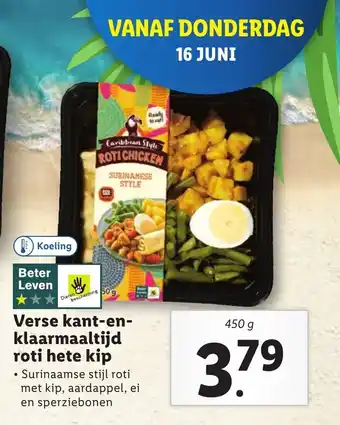 Lidl Caribbean Style Verse kant-en- klaarmaaltijd 450 g aanbieding