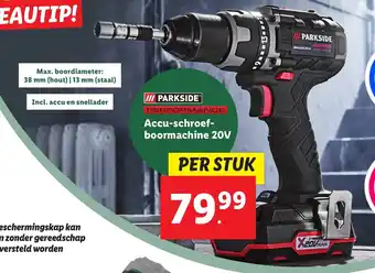 Lidl Parkside Accu-schroef-boormachine 20V per stuk aanbieding