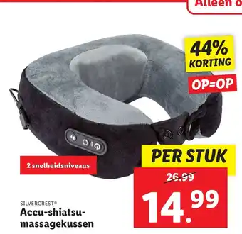 Lidl Silvercrest Accu-shiatsu-massagekussen per stuk aanbieding