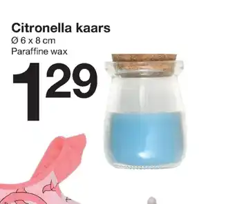 Zeeman Citronella kaars 6x8 cm aanbieding