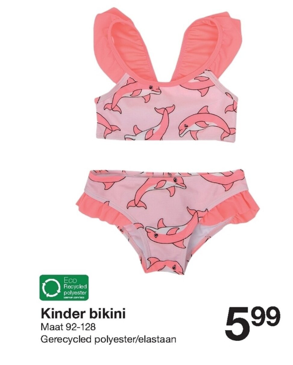 Kinder bikini aanbieding bij Zeeman