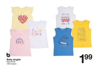 Zeeman Baby singlet aanbieding