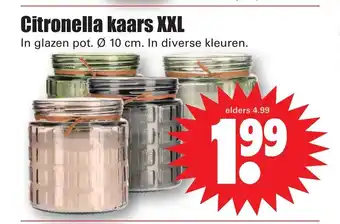 Dirk Citronella kaars XXL aanbieding