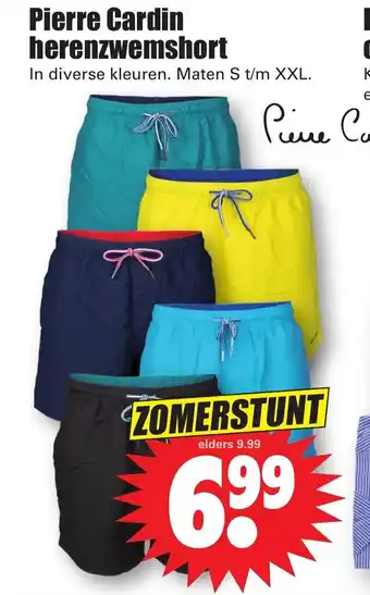 Dirk Pierre Cardin herenzwemshort aanbieding