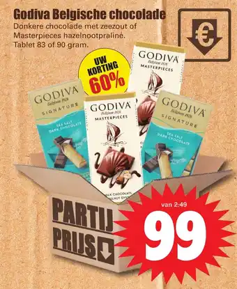 Dirk Godiva Belgische chocolade aanbieding