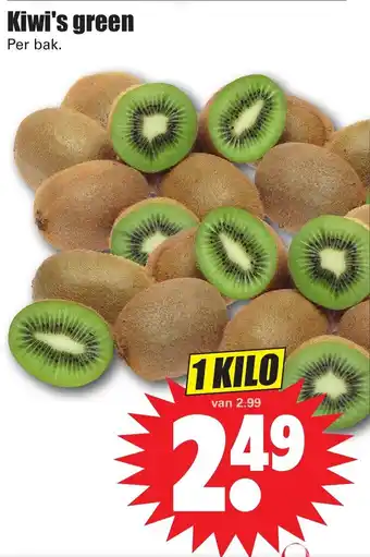 Dirk Kiwi's green 1kg aanbieding