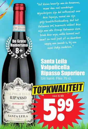 Dirk Santa Leila Valpolicella Ripasso Superiore aanbieding