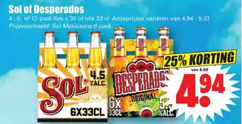 Dirk Sol of Desperados aanbieding