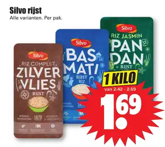 Dirk Silvo rijst 1kg aanbieding