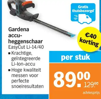 Albert Heijn Gardena accu- heggenschaar aanbieding