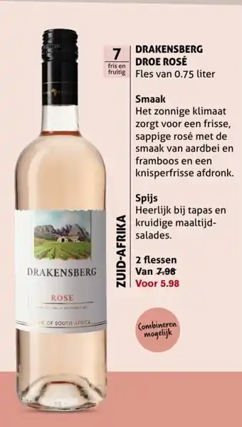 Hoogvliet Drakensberg droe rose aanbieding