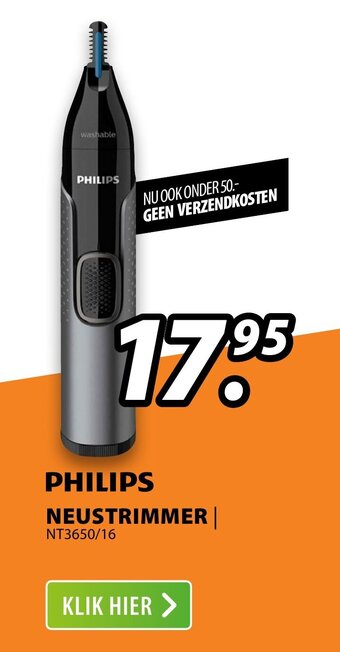 Expert Philips Neustrimmer NT3650/16 aanbieding