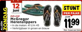 Vomar Voordeelmarkt McGregor Herenslippers aanbieding