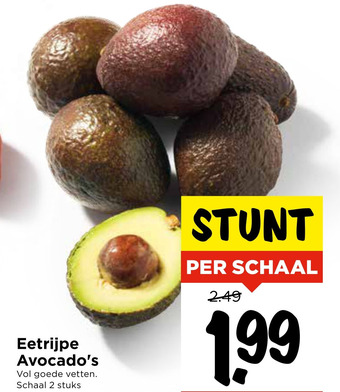 Vomar Voordeelmarkt Eetrijpe Avocado's aanbieding
