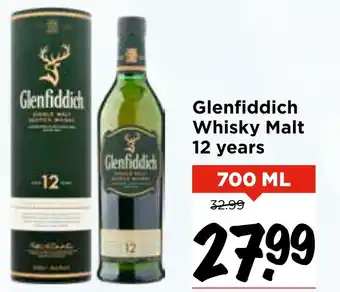 Vomar Voordeelmarkt Glenfiddich Whisky Malt 12 years aanbieding