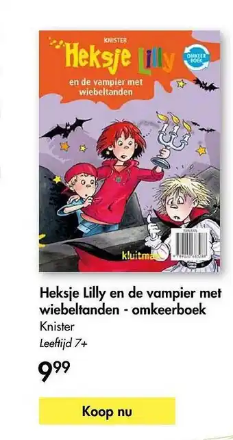 The Read Shop Heksje Lilly En De Vampier Met Wiebeltanden - Omkeerboek - Knister aanbieding